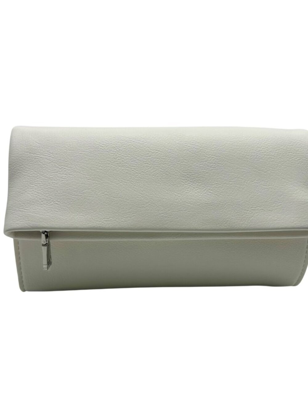 I.N.C. International Concepts White Faux Leather Averry Tunnel Small Crossbody